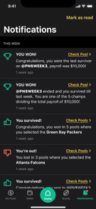 Notifications Screen